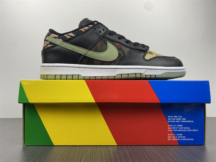 nike dunk low crazy camo shoes dh0957-001
