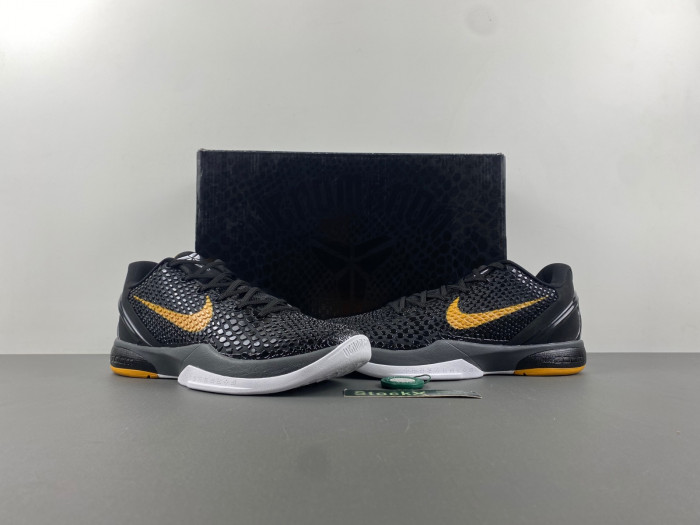 nike kobe vi black gold (ps) 429911-001