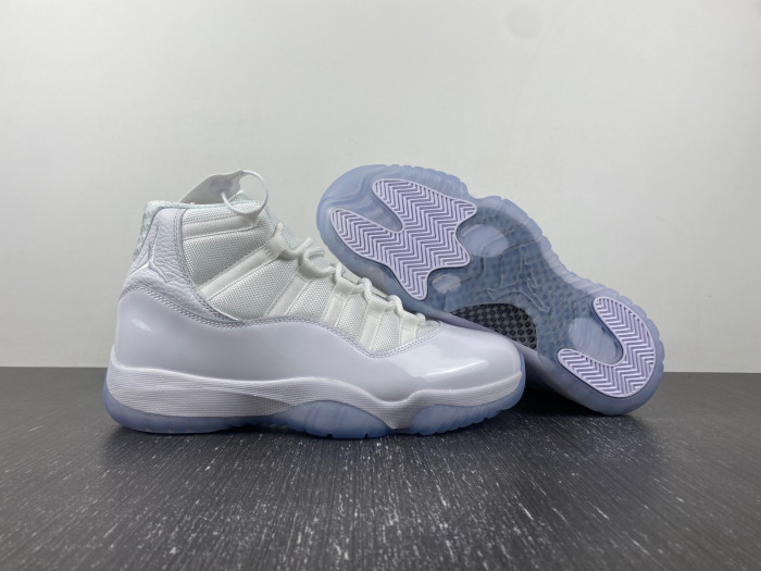 air jordan 11 retro 25th anniversary white / silver 408201-101
