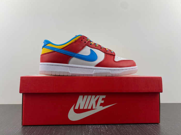 lebron james x nike dunk low fruity pebbles dh8009-600