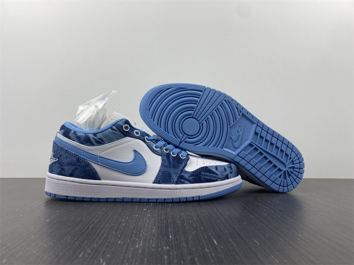 air jordan 1 low washed denim dm8947-100