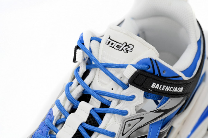belanciaga Track 2 Sneaker Blue White 568614 W3AE2 4191