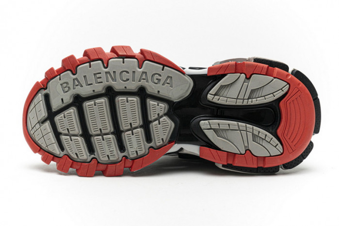 belanciaga Track 2 Sneaker Grey Red 570391 W2GN3 1003
