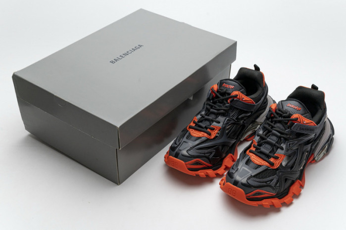 belanciaga Track 2 Sneaker Dark Grey Orange 570391 W2GN1 2002