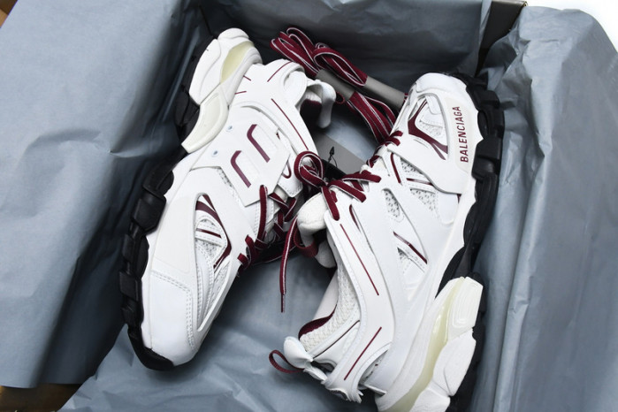 belanciaga Tess S. White Claret Red 542436 W1JH 1915