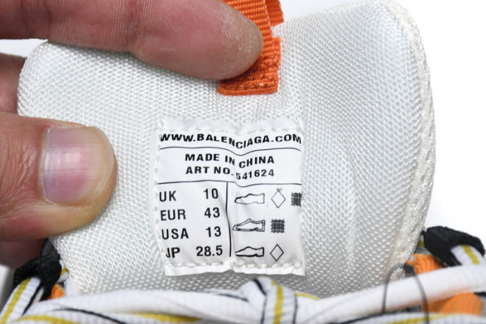 belanciaga Tess S. White Orange Black 542436 W1GB1 9059