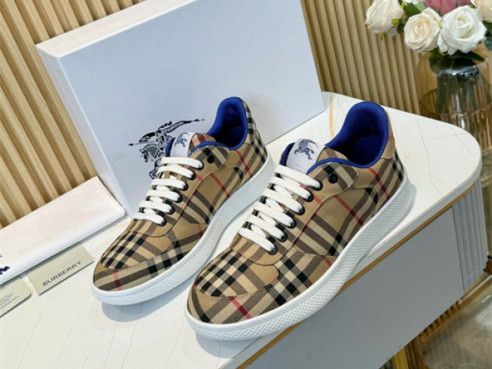 Bur*berry Check Terrace Sneakers BBR--3009