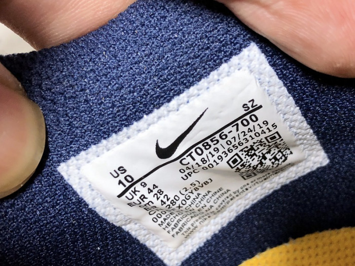 off white nike dunk low university gold midnight navy ct0856-700