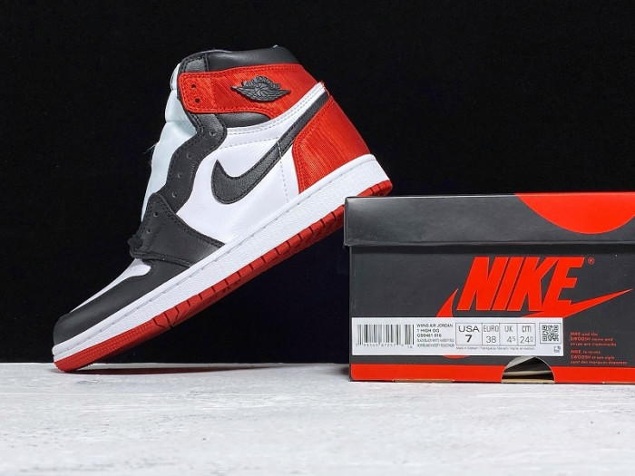 air jordan 1 high og "satin black toe" - cd0461-016