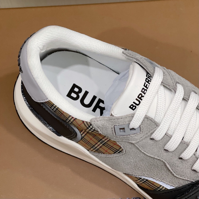 Bur*berry Vintage Check, Leather and Mesh Sneakers