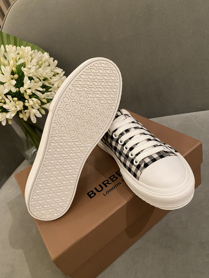 Bur*berry Vintage Check Cotton Sneakers