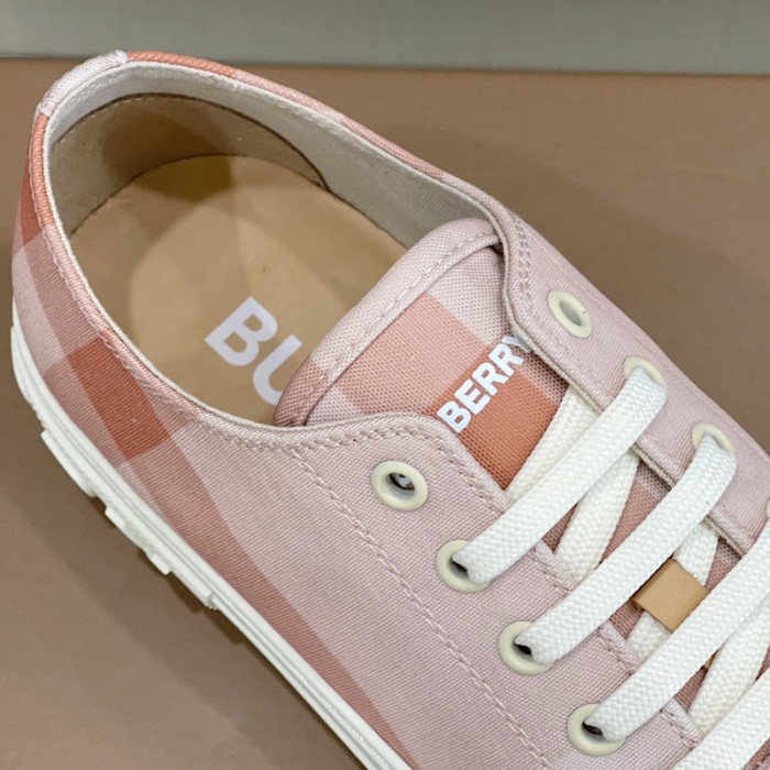 Bur*berry Vintage Check Cotton Sneakers