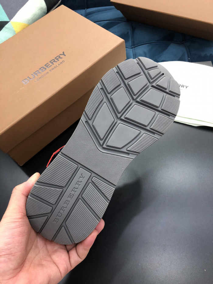 Bur*berry Vintage Check, Leather and Mesh Sneakers