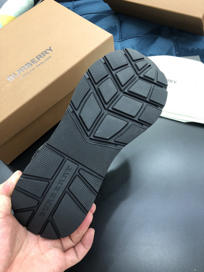 Bur*berry Vintage Check, Leather and Mesh Sneakers