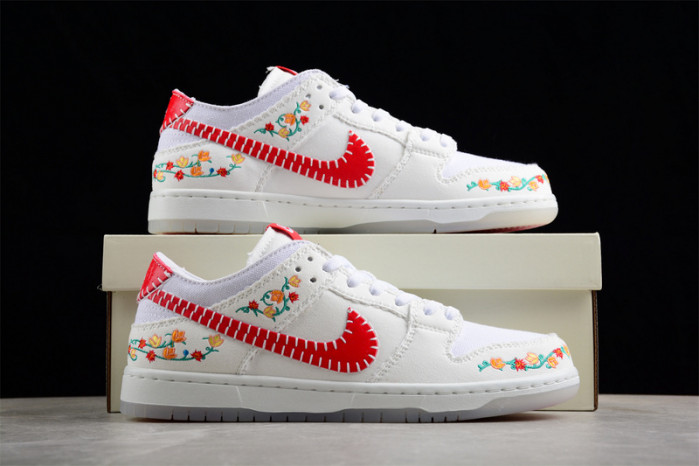 nike sb dunk low n7 sail university red fd6951-700