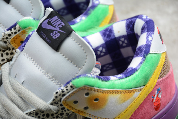 nike sb dunk low pro iw purple/yellow-violet-pink 318403-137