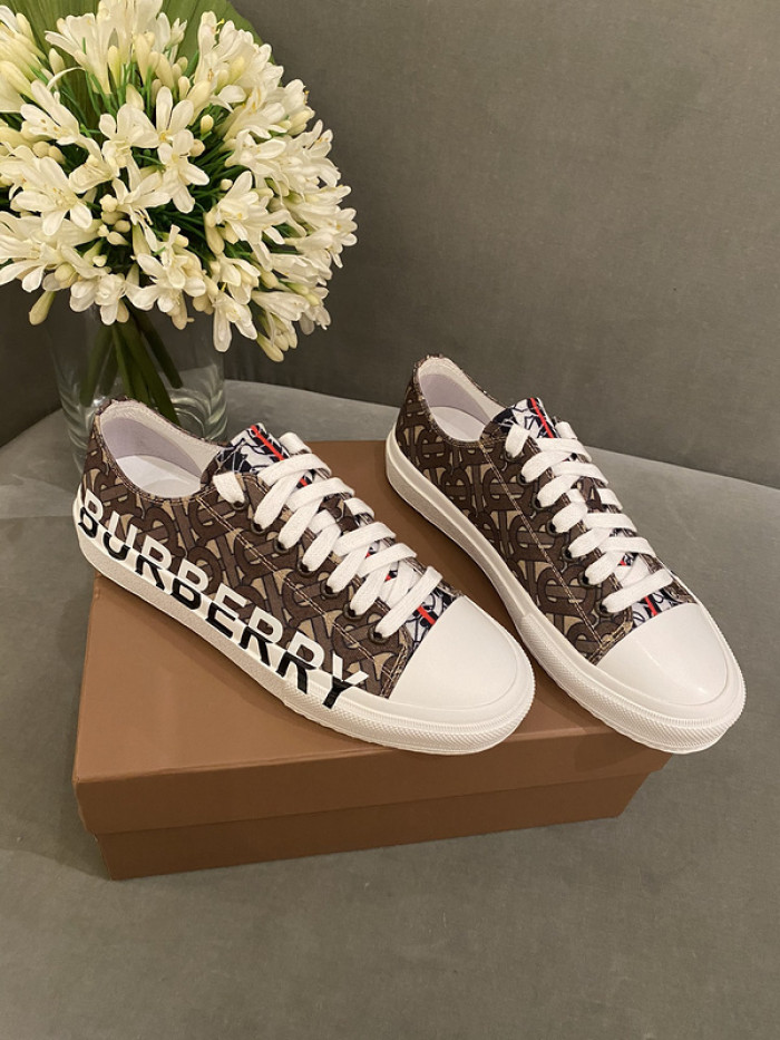 Bur*berry Vintage Check Cotton Sneakers