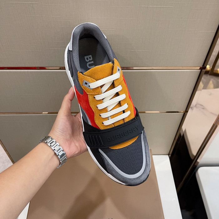 Bur*berry Vintage Check, Leather and Mesh Sneakers