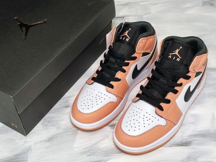 air jordan 1 mid gs pink quartz 555112-603