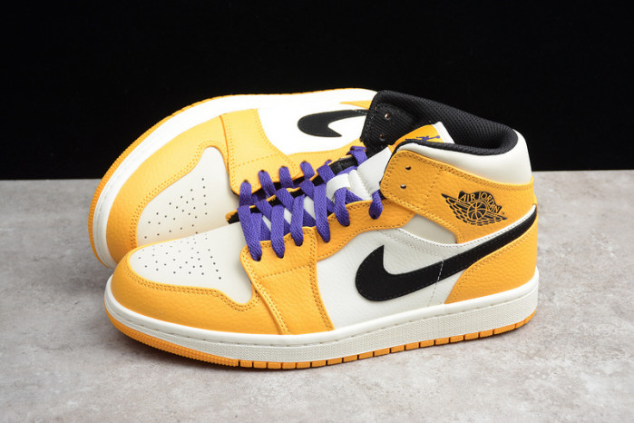 air jordan 1 mid se "lakers" 852542-700