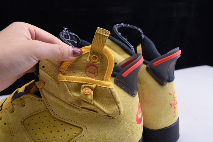 travis scott x air jordan 6 wheat yellow cn1084-300