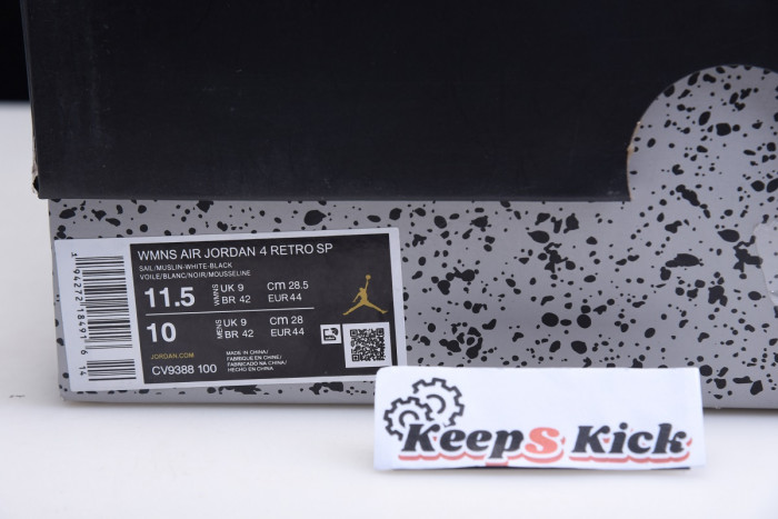 off white air jordan 4 sail cv9388-100