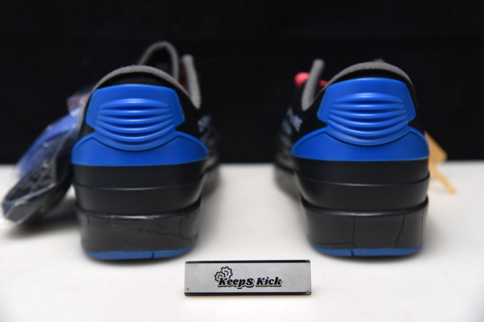 off white air jordan 2 black blue dj4375-004