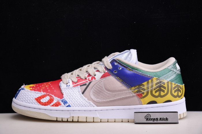 nike dunk low city market da6125-900