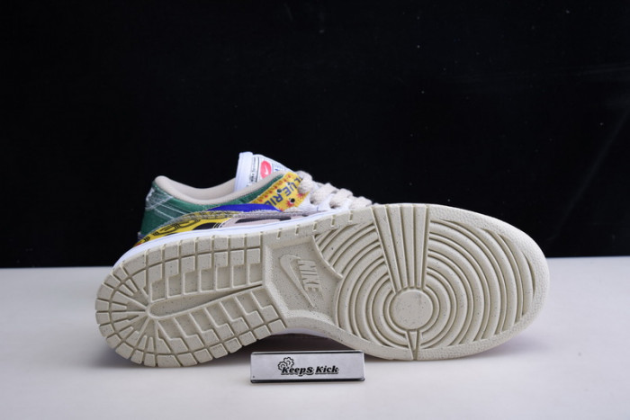 nike dunk low city market da6125-900