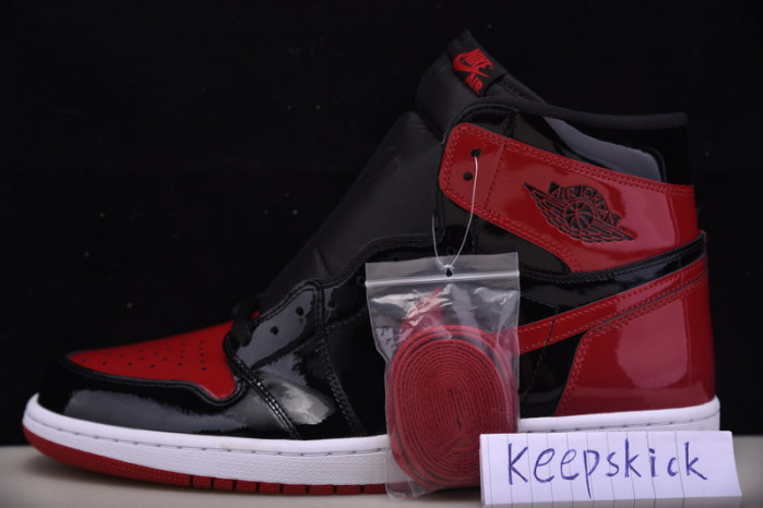 air jordan 1 bred patent leather 555088-063